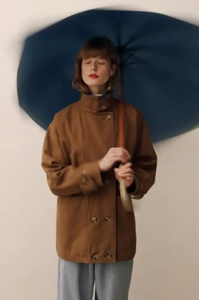 Leon & Harper Viktor Havana Brown Coat - The Mercantile London