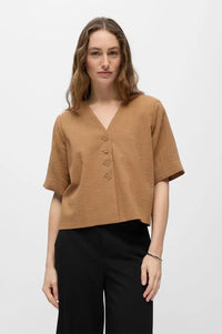 Object Mathilde Rini Toasted Coconut Blouse - The Mercantile London