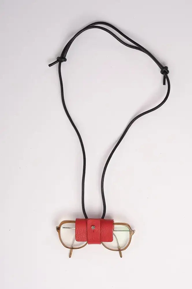 Kate Sheridan Ruby Leather Glasses Lanyard