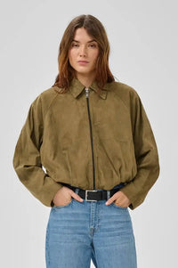 My Essential Wardrobe Petra Capers Suede Jacket - The Mercantile London