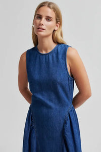 Second Female Lukana Denim Dress - The Mercantile London