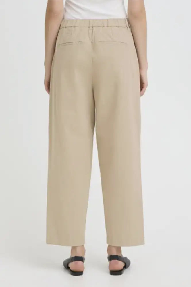 Fransa Abilene Sand Trousers - The Mercantile London