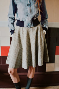 Baum Und Pferdgarten Simme Grey Check Skirt - The Mercantile London