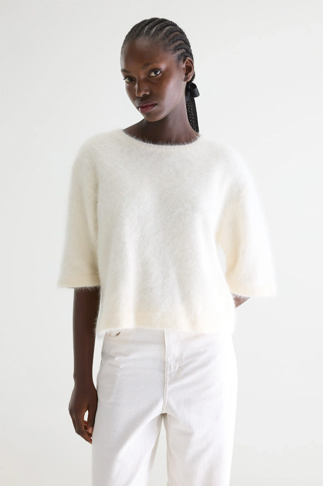 Bellerose Dime Ecru Angora-Blend Jumper