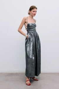 The New Society Uxia Metallic Dress - The Mercantile London