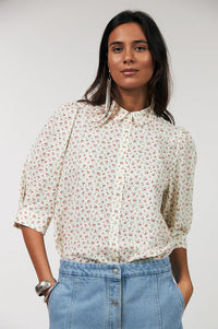 Lolly's Laundry Bono Red Floral Shirt