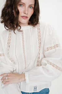 Grace & Mila Velma Ivory Blouse - The Mercantile London