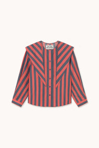The Tiny Big Sister Stripes Scarf Neck Blouse
