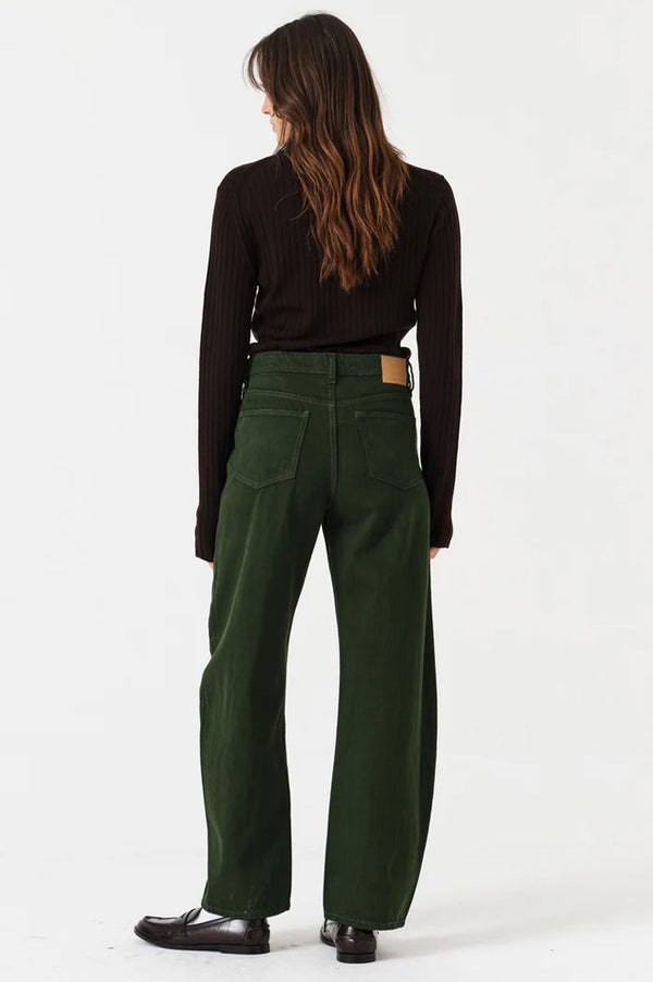 Seventy + Mochi Nina Dark Pine Barrel Leg Jeans - The Mercantile London