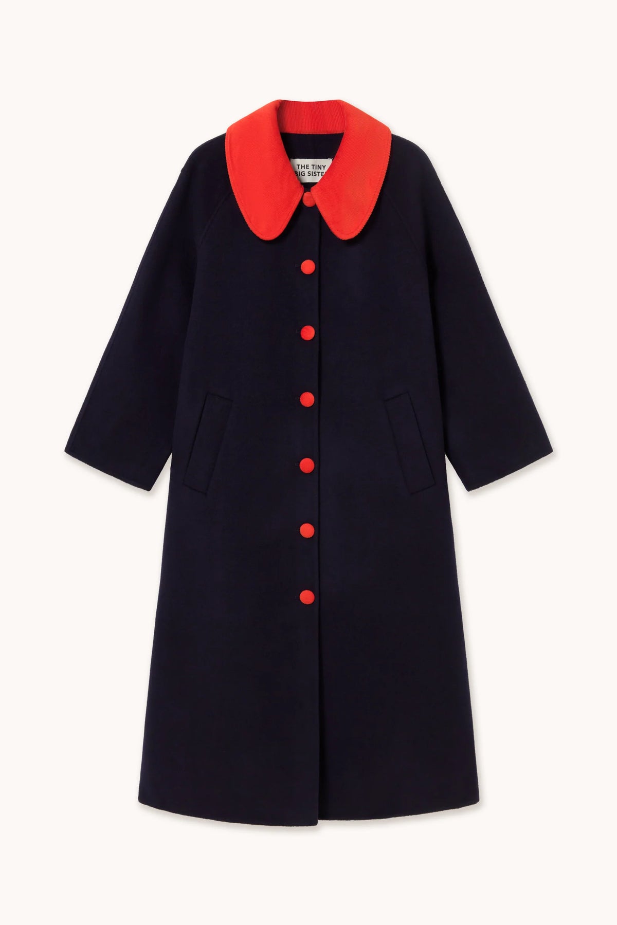 The Tiny Big Sister Navy Long Coat