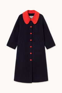 The Tiny Big Sister Navy Long Coat