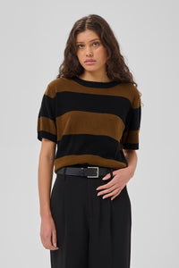 My Essential Wardrobe Jola Bison Stripe Jumper