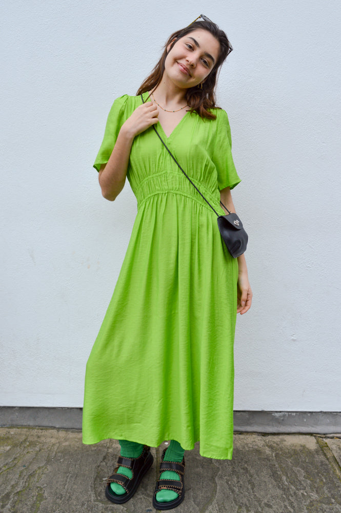 ICHI Quilla Greenery Dress - The Mercantile London