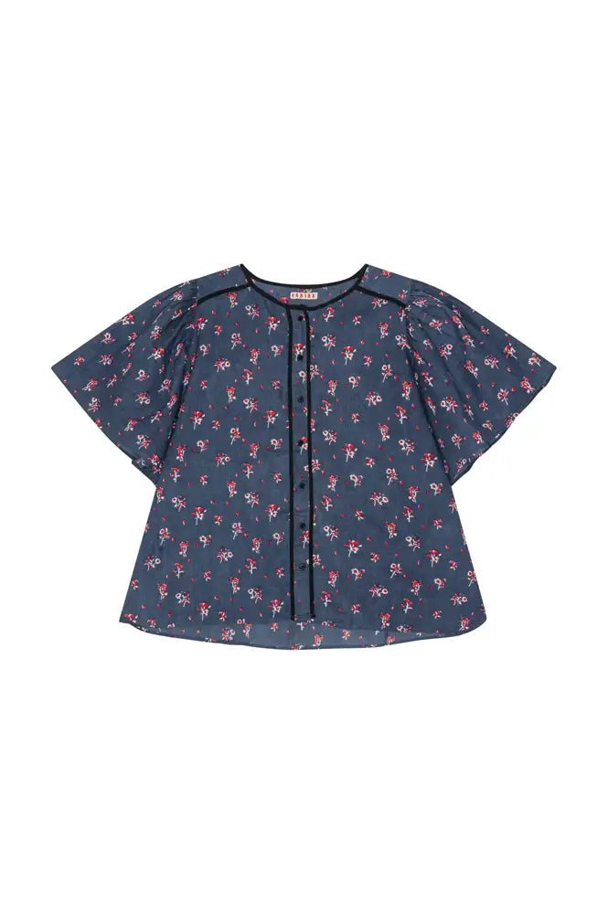 Habiba Rebecca Butterfly Sapphire Shirt
