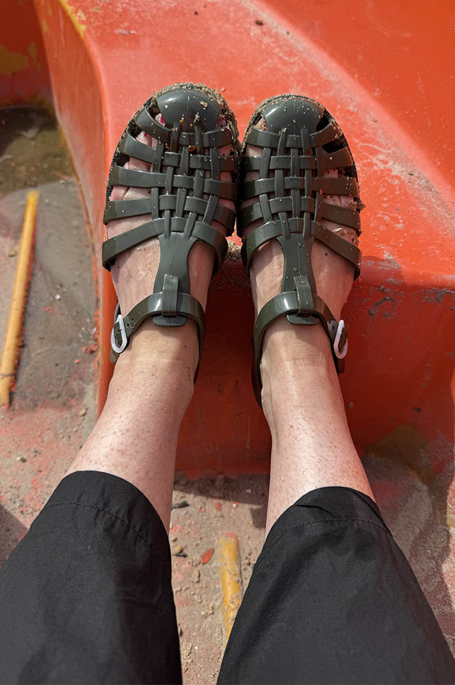Meduse Sun Khaki Jelly Sandals - The Mercantile London