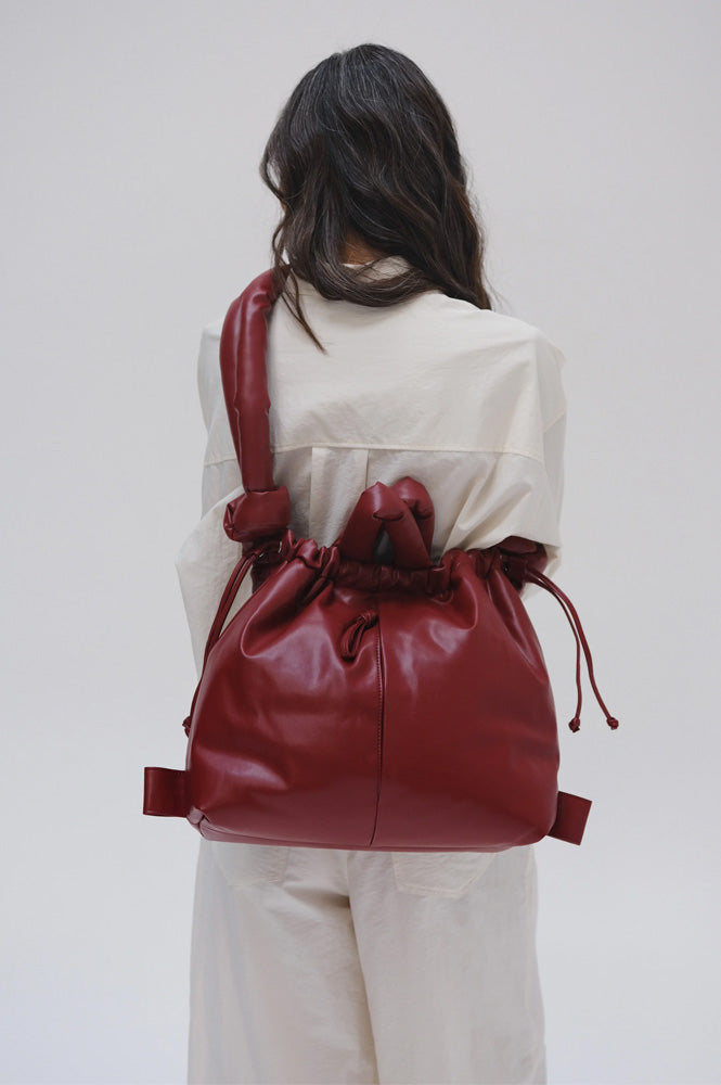 Ölend Ona Cherry Red Vegan Leather Bag - The Mercantile London
