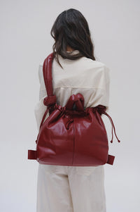 Ölend Ona Cherry Red Vegan Leather Bag - The Mercantile London