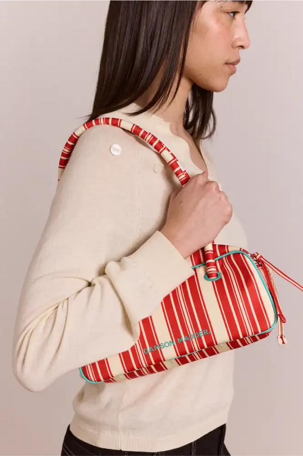 Damson Madder Renne Cherry Deck Chair Stripe Bowler Bag - The Mercantile London