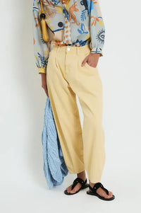 Sophie + Lucie Boyfriend Yellow Twill Jeans - The Mercantile London