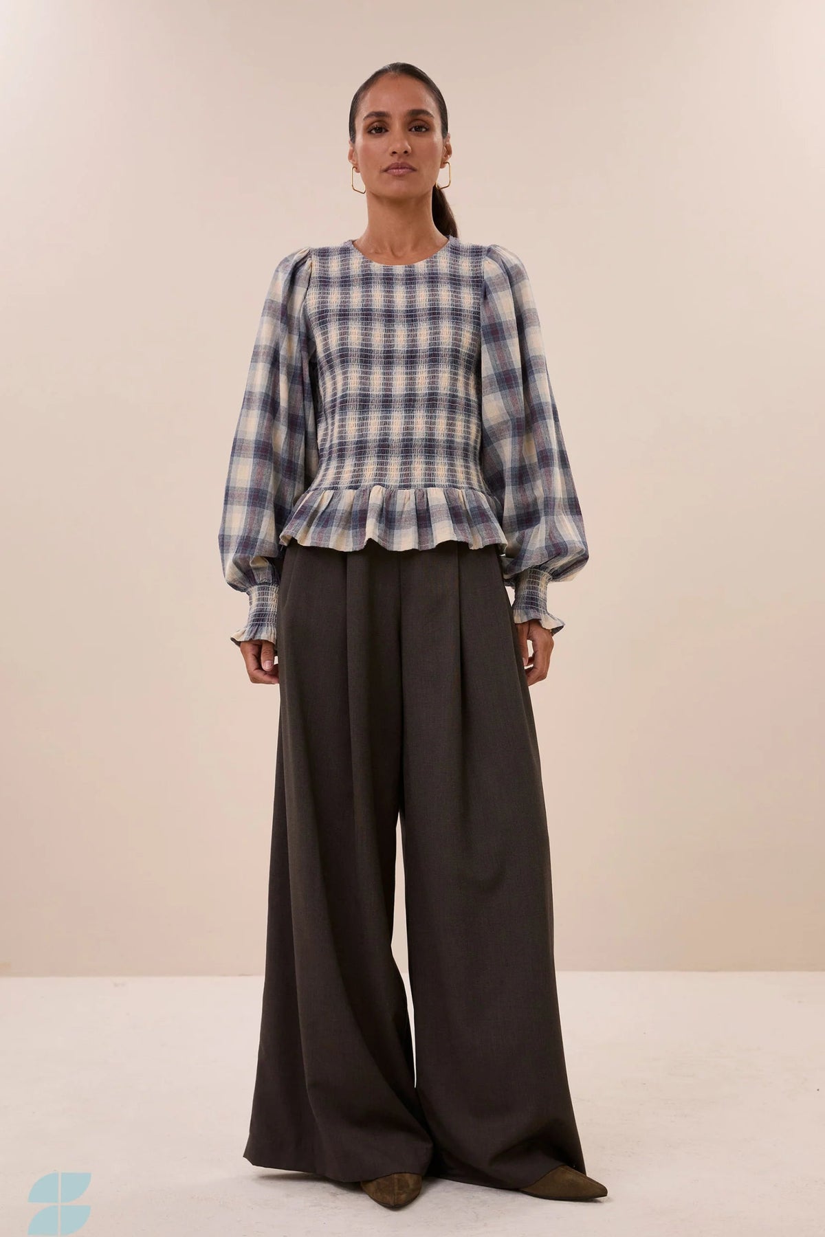 By-Bar Yena Tokyo Check Blouse