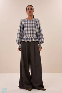 By-Bar Yena Tokyo Check Blouse