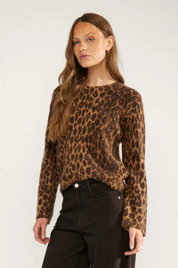 Numph Riette Tigers Eye Leopard Jumper