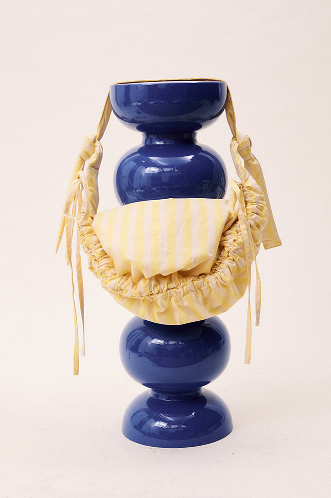 FRNCH Matira Yellow Striped Shoulder Bag - The Mercantile London