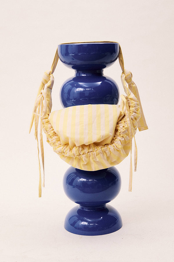 FRNCH Matira Yellow Striped Shoulder Bag - The Mercantile London