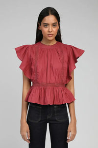 An'ge Salekina Terracotta Blouse - The Mercantile London