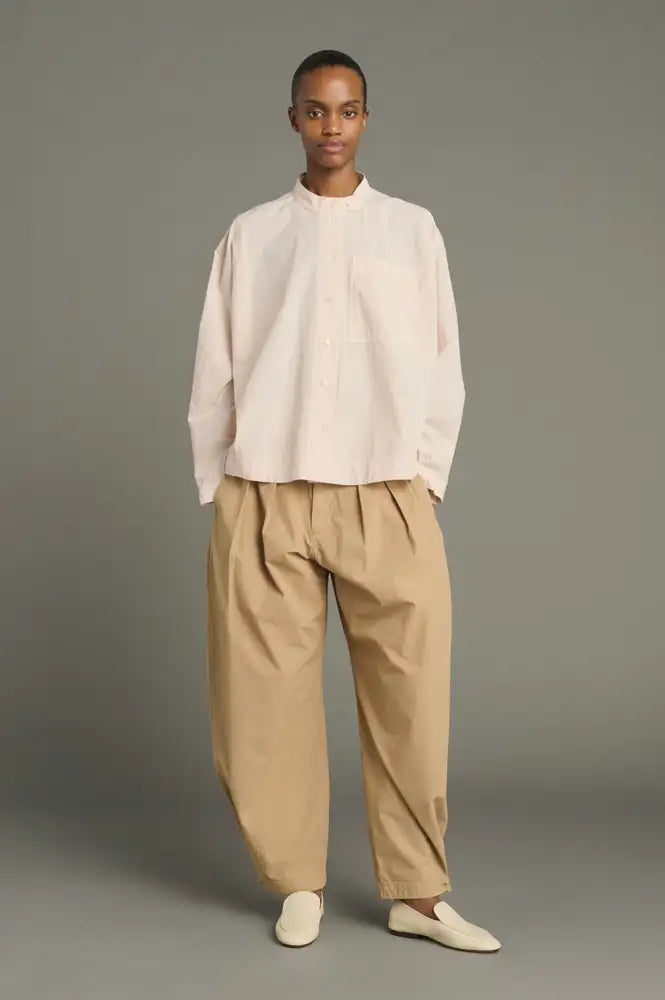 Soeur Chypre Powder Parachute Poplin Shirt