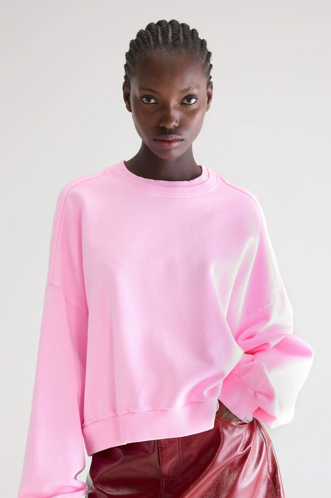 Bellerose Ferna Fluro Pink Crewneck Sweatshirt