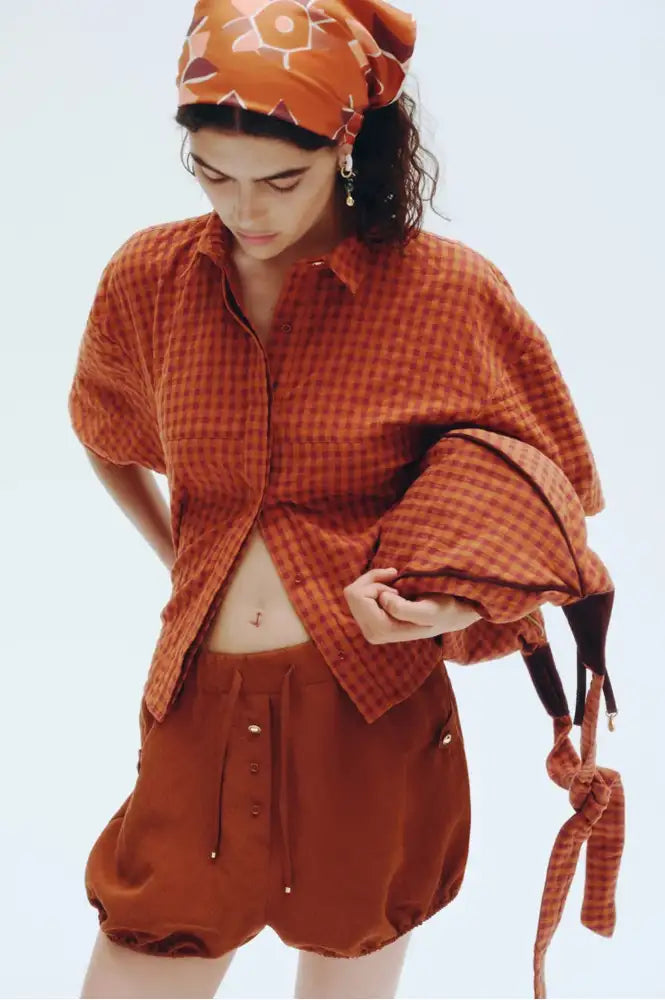 Sessùn Florentina Sunset Mus Balloon Sleeve Shirt
