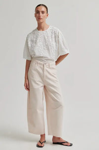 Second Female Reece Crystal Pink Barrel Leg Jeans - The Mercantile London