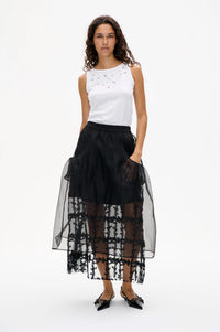 Baum Und Pferdgarten Sevara Black Sheer Skirt - The Mercantile London