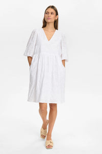 Numph Hensley Bright White Dress - The Mercantile London