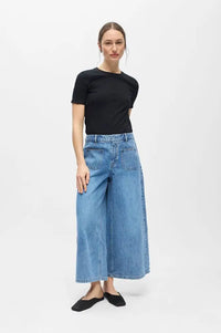 Object Fulla Blue Denim Culottes - The Mercantile London