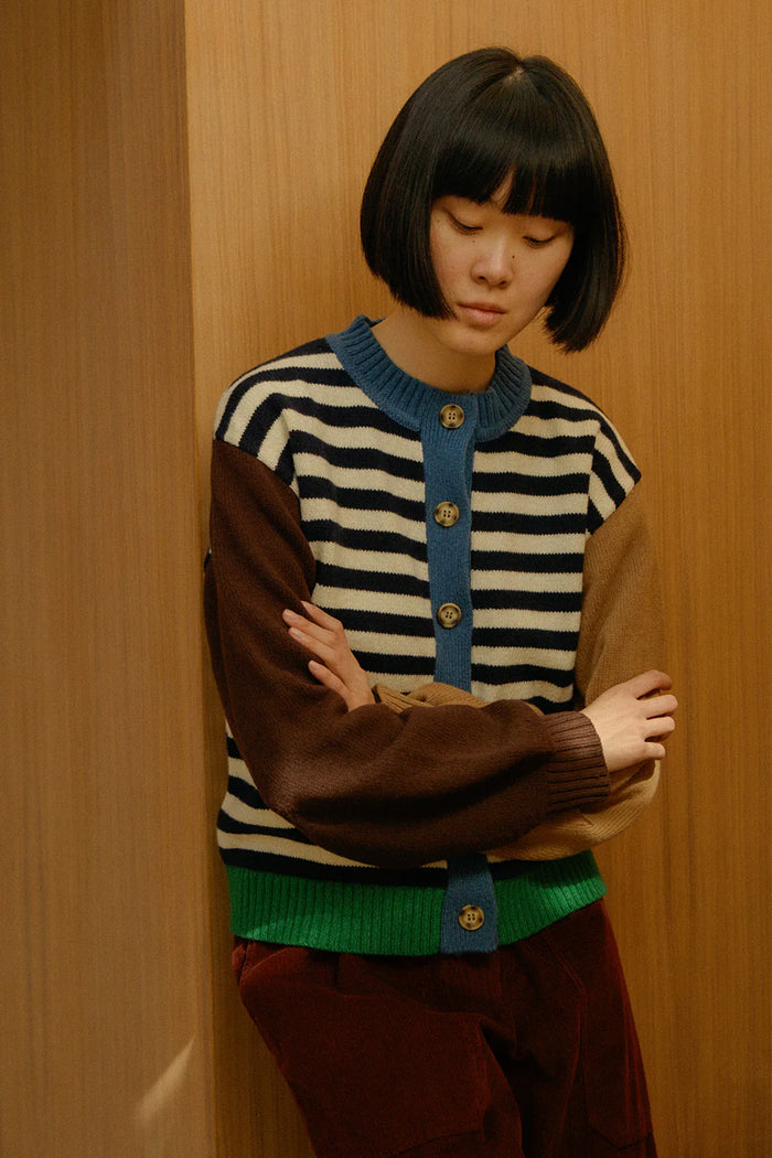 L.F. Markey Eval Cornwall Striped Cardigan