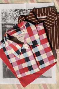 Thinking Mu Astrid Cheshire Checks Jacket