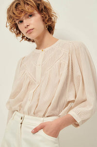 Sessùn Savi Sandback Puff Sleeve Blouse