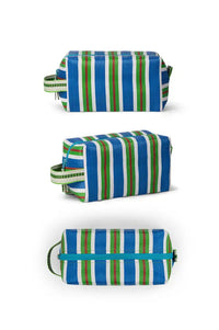 British Colour Standard Medici Blue & Grass Green Recycled Wash Bag