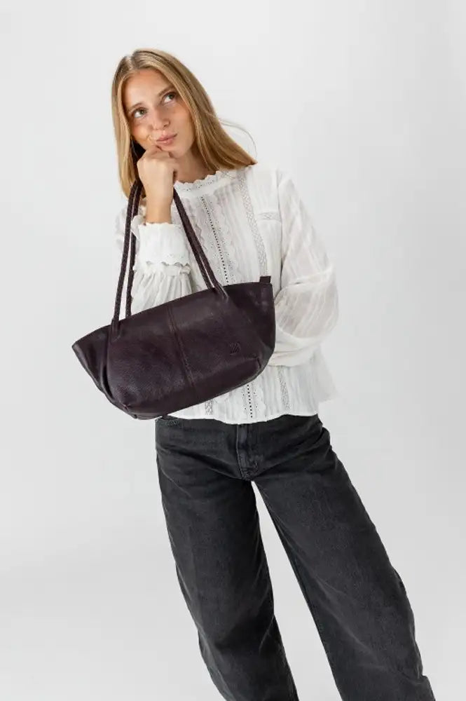 Biba Somerville Burgundy Shoulder Bag