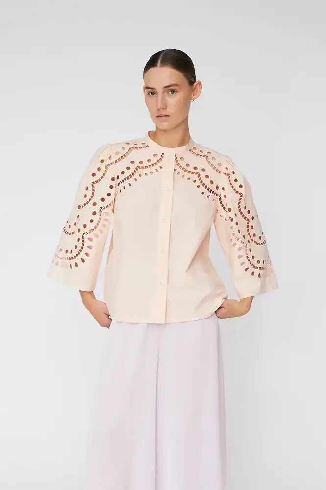 Stella Nova Soft Powder Embroidery Anglaise Shirt