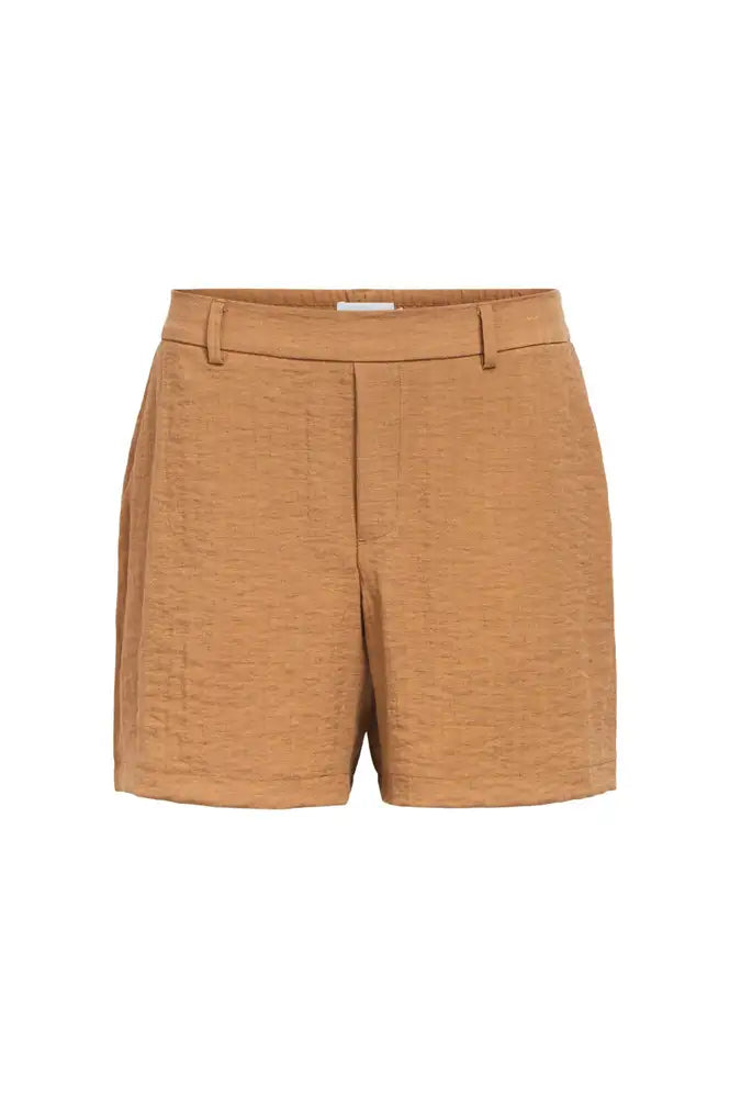 Object Lisa Rini Toasted Coconut Textured Shorts - The Mercantile London