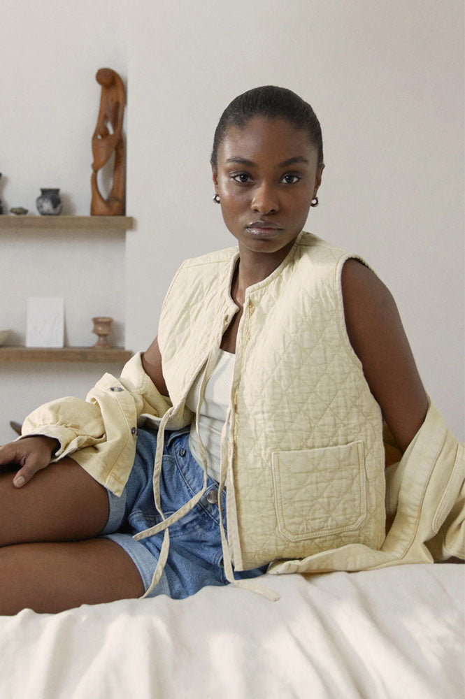 Seventy + Mochi Aria Mellow Yellow Vest - The Mercantile London