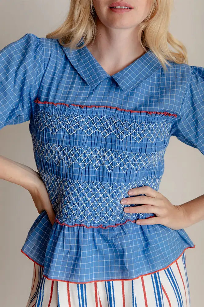 Daydress Arles Gentle Blue Top - The Mercantile London
