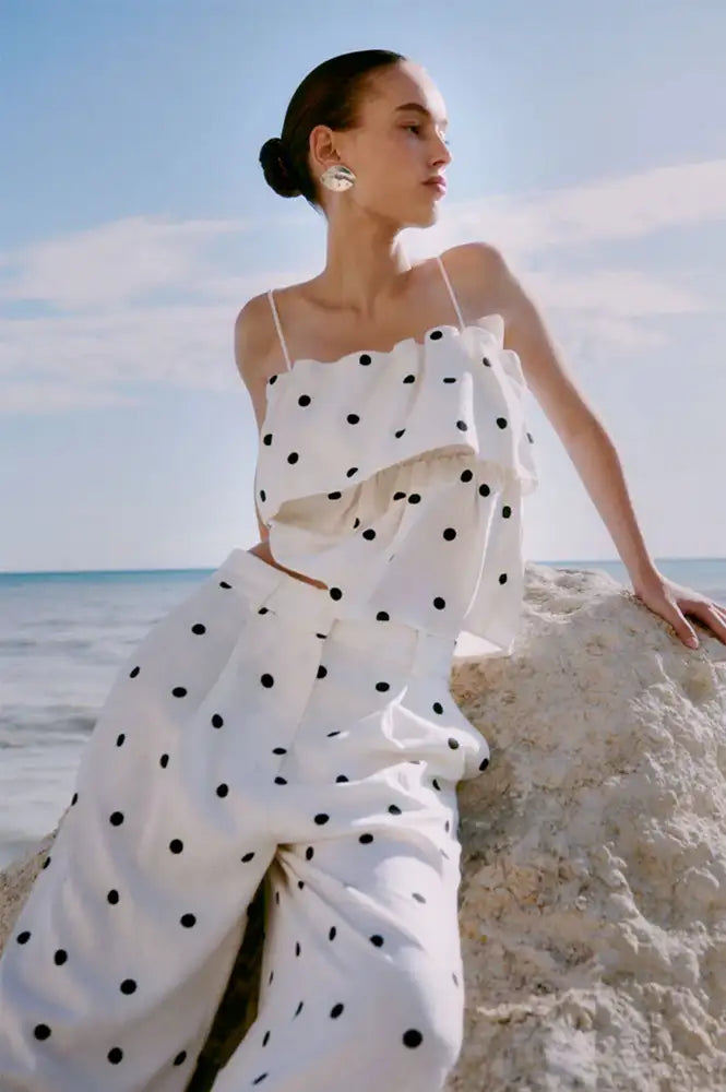 Second Female Salliy Polka Dot Top - The Mercantile London