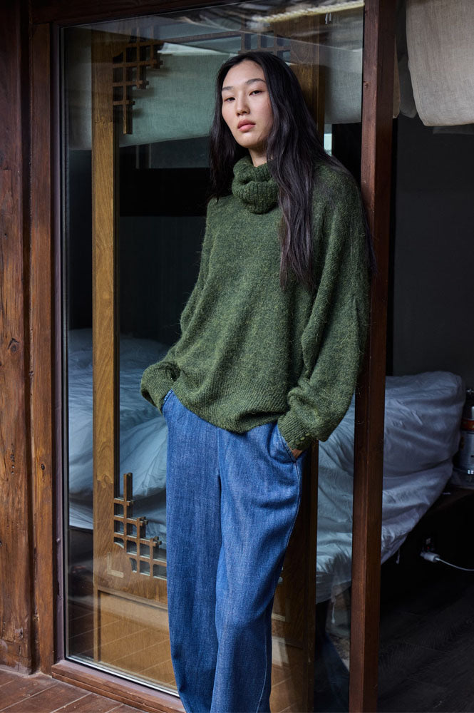 ICHI Aubery Denim Trousers - The Mercantile London