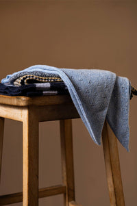 Rove Cornflower Pointelle Neckerchief - The Mercantile London