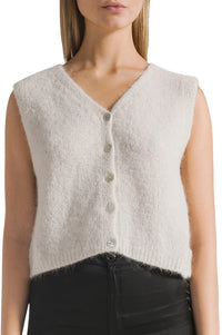 American Dreams Telma Beige Vest - The Mercantile London