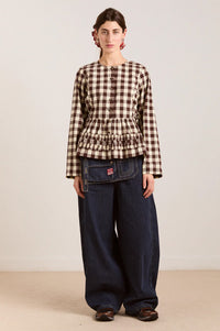Damson Madder Madison Butter Gingham Blouse